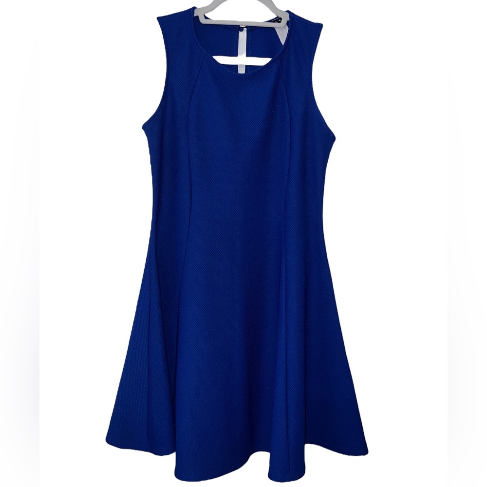 BLVD Royal Blue Sleeveless A-Line Dress